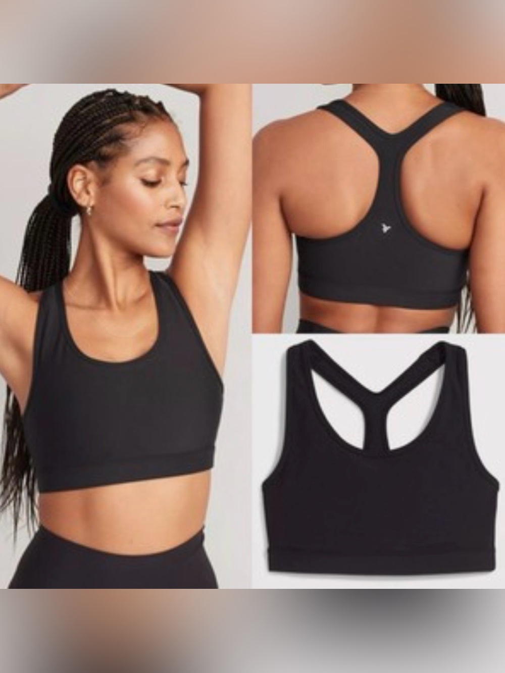 Old Navy Powersoft Racerback Sports Bra - Medium Support